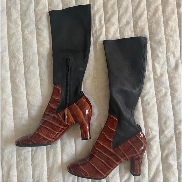 Louis Vuitton 2014 Runway Patent Leather Sock Boots - Picture 3 of 9